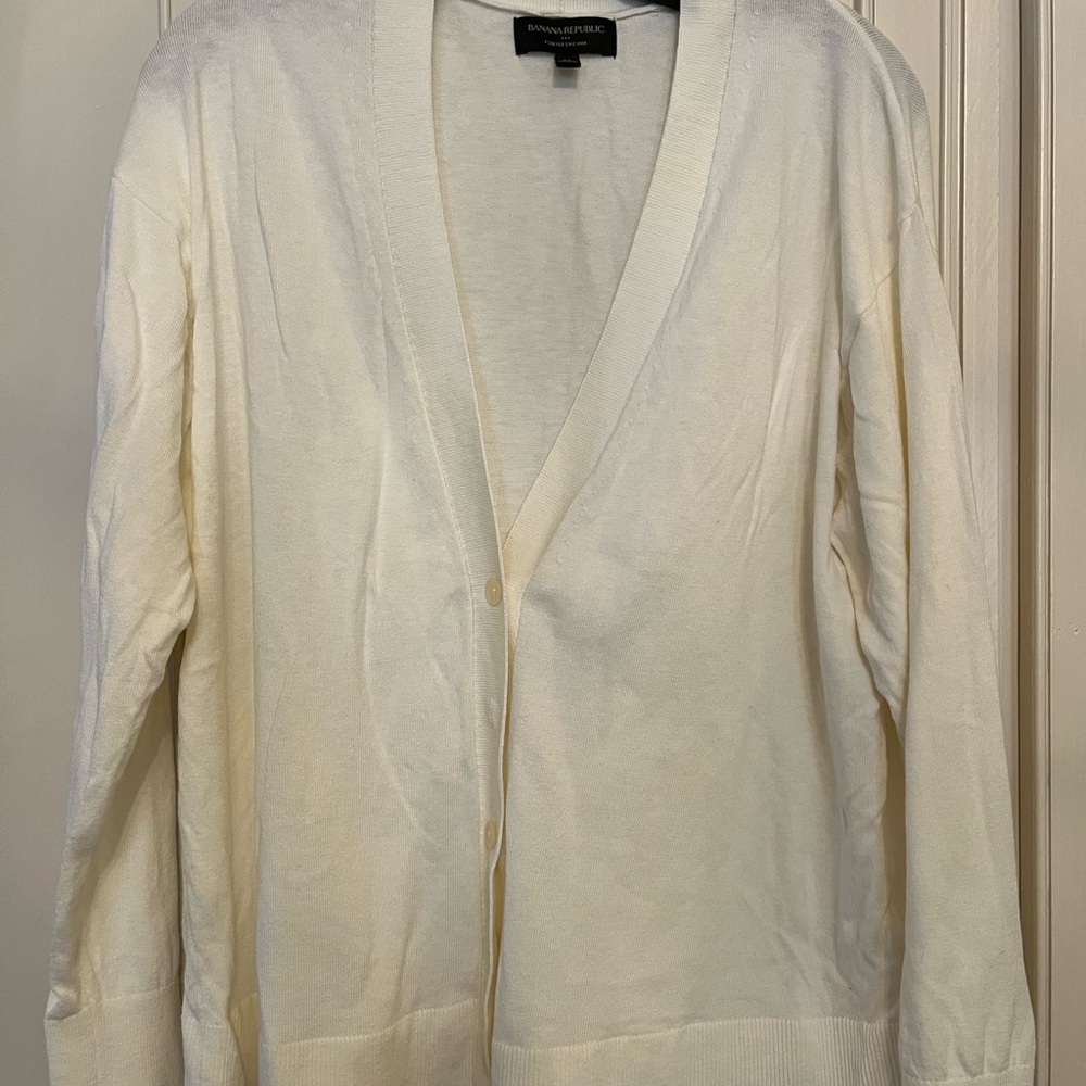 Banana Republic Cream Cardigan